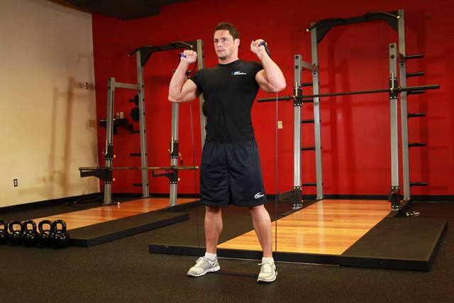 Squat med elastik: Start