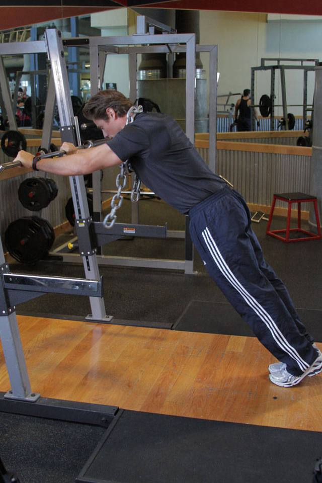 Bodyweight triceps press: Start
