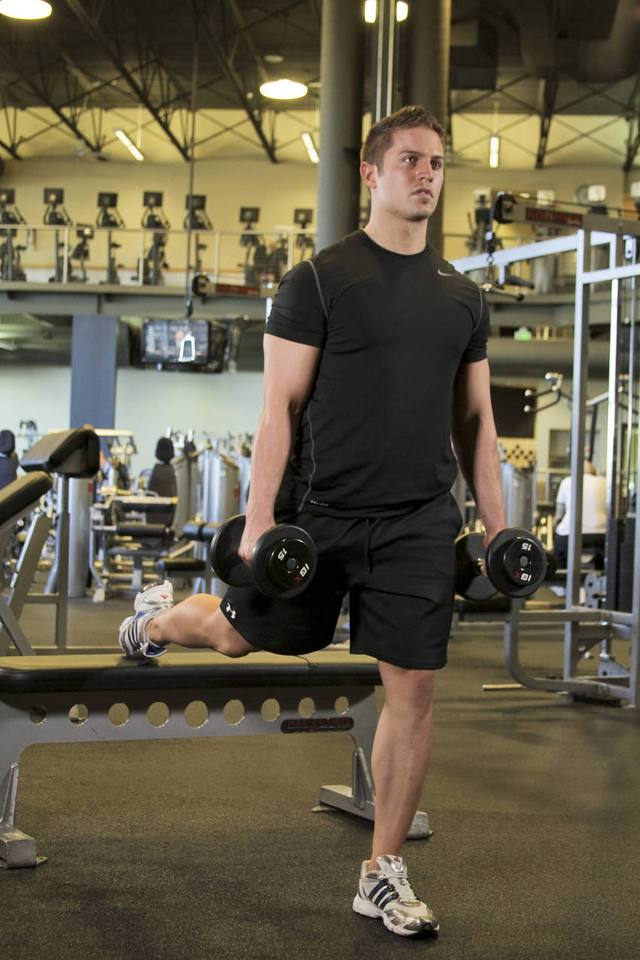 Bulgarian split squat: Start
