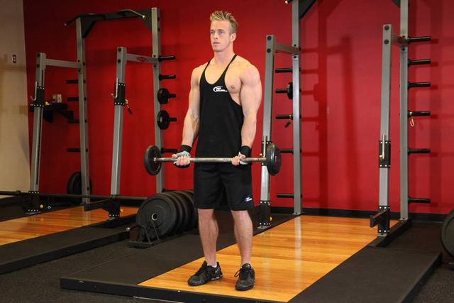 Curl med EZ-stang: Start