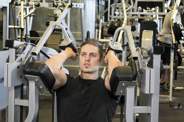 Machine triceps extension: Start
