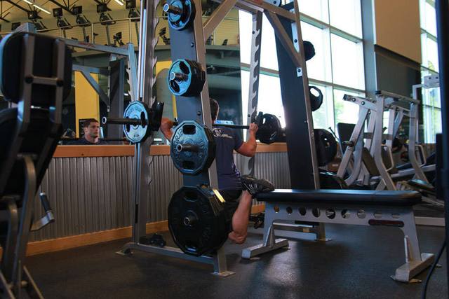 Smith machine split squat: Finish